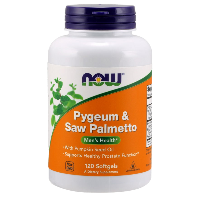 NOW Foods Pygeum & Saw Palmetto - 120 softgels