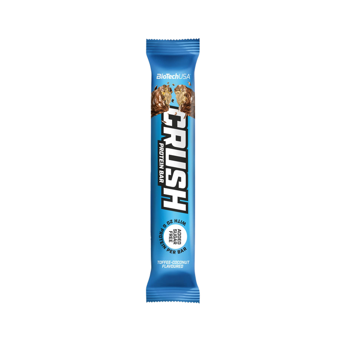 BioTechUSA Crush Bar, Toffe Coconut – 12 x 64 g