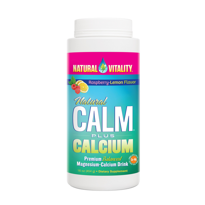 Natural Vitality Natural Calm Plus Calcium Raspberry Lemon  454g