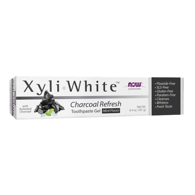 NOW Foods XyliWhite, Charcoal Refresh Zahnpasta-Gel – 181 g