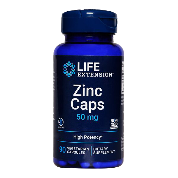 Life Extension Zinc Caps, 50mg - 90 vcaps