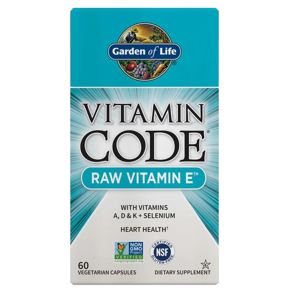 Garden of Life Vitamin Code Raw Vitamin E - 60 vcaps