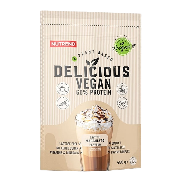 Nutrend Delicious Vegan, Latte Macchiato - 450 grams