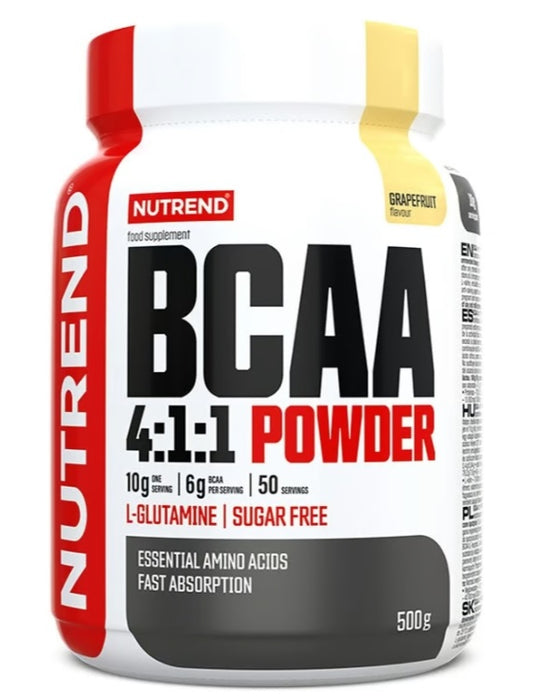 Nutrend BCAA 4:1:1 Powder Grapefruit 500g for Endurance - Amino Acids and BCAAs at MySupplementShop by Nutrend