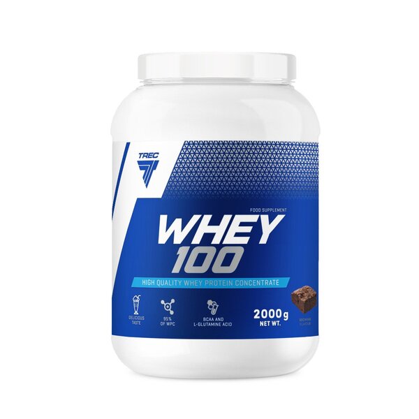 Trec Nutrition Whey 100 (Tub), Vanilla 2000g - Protein at MySupplementShop by Trec Nutrition