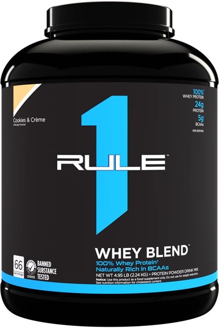 Rule One R1 Whey Blend, Cookies & Creme - 2240g - Sports Supplements at MySupplementShop by Rule1