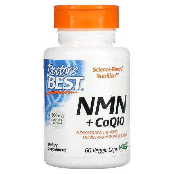 Doctor's Best NMN + CoQ10 - 60 vcaps - Sports Nutrition at MySupplementShop by Doctor's Best