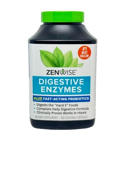 Zenwise Digestive Enzymes 180 caps - Digestive Enzyme at MySupplementShop by Zenwise