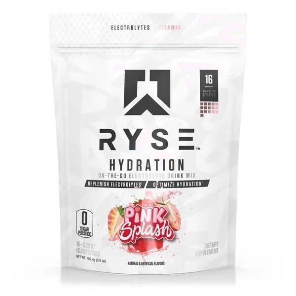 Hydration Sticks, Pink Splash - 16 x 6.4g - Default Title - Sports Nutrition at MySupplementShop by RYSE