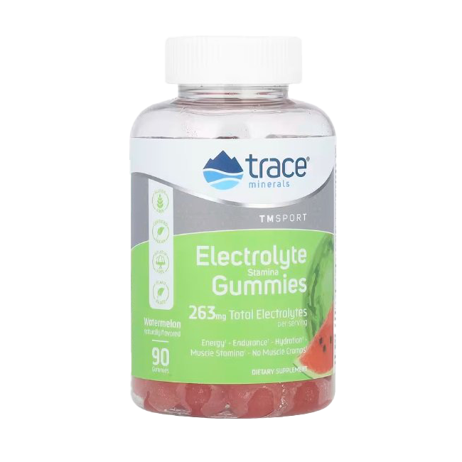 Electrolyte Stamina Gummies, Watermelon - 90 gummies