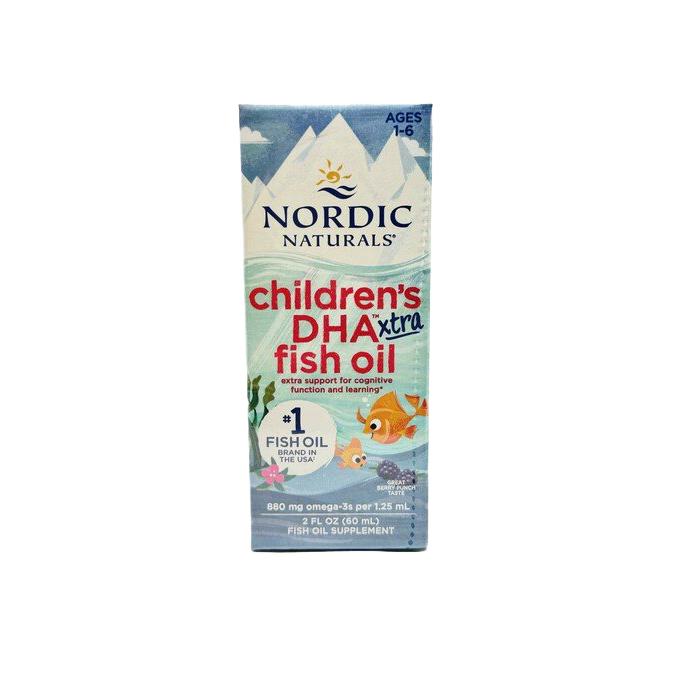 Nordic Naturals Children's DHA Xtra Fish Oil, 880mg Berry Punch 60ml