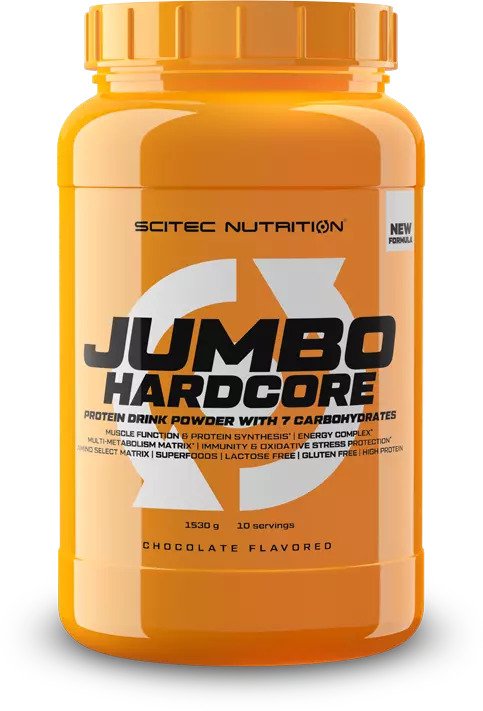 SciTec Jumbo Hardcore 1530g - Chocolate - Sports Nutrition at MySupplementShop by SciTec