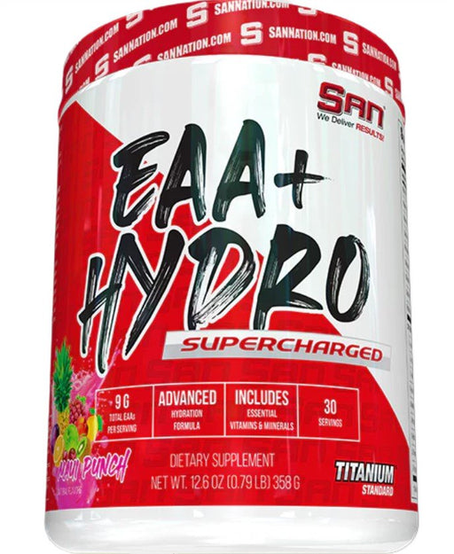 SAN EAA+ Hydro Supercharged 358g - Maui Punch - Amino Acids and BCAAs at MySupplementShop by SAN