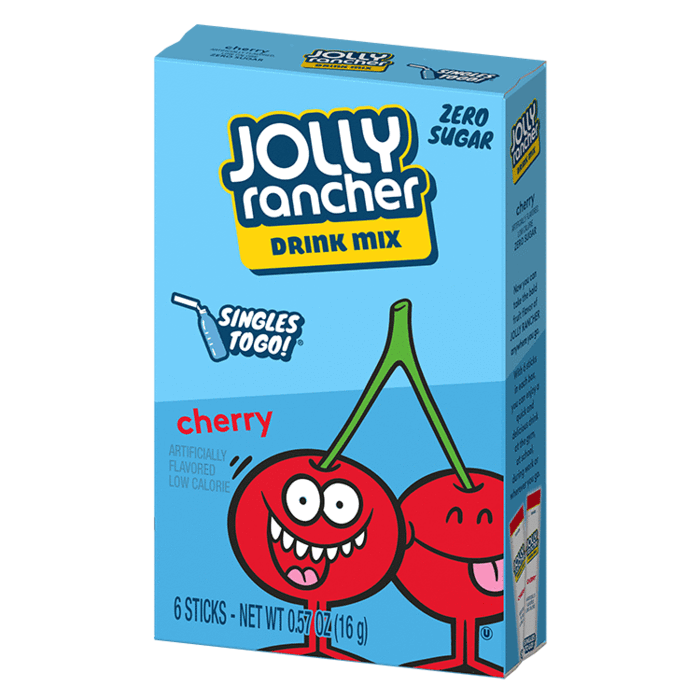 Jolly Rancher Sugar Free Singles To Go Drink Mix 6 Stix Pack 16g