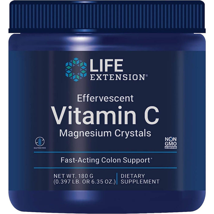 Life Extension Effervescent Vitamin C Magnesium Crystals 180 grams - Vitamins & Minerals at MySupplementShop by Life Extension