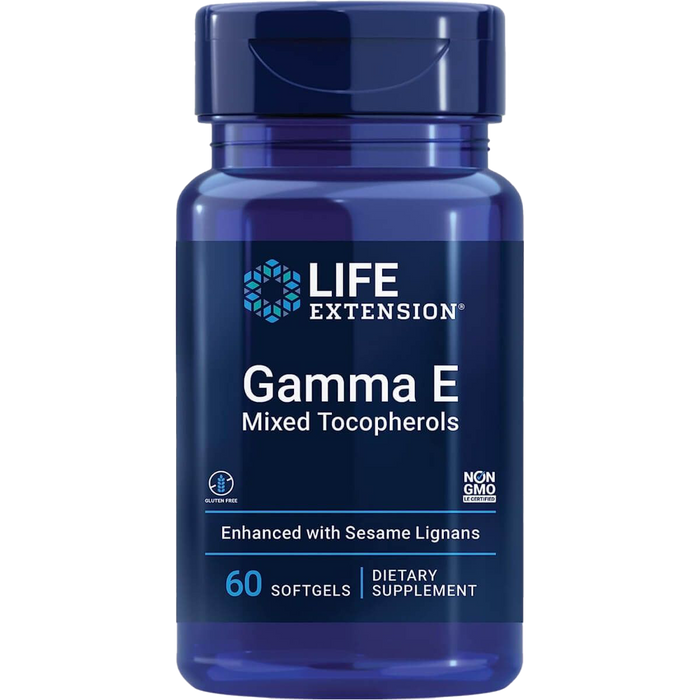 Life Extension Gamma E Gemischte Tocopherole – 60 Kapseln