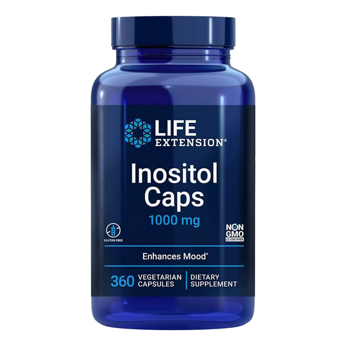 Life Extension Inositol Caps 1000mg 360 Vegetarian Capsules