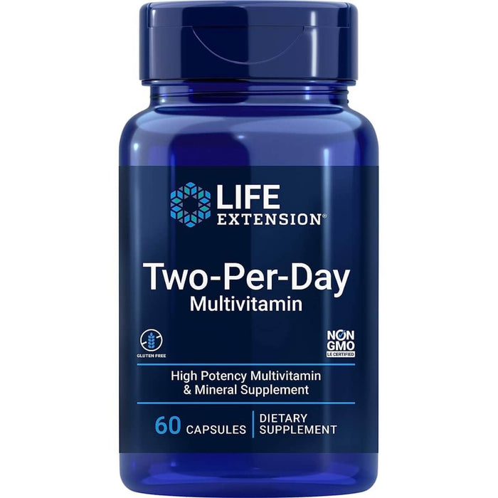 Life Extension Two-Per-Day Multivitamin 60 Capsules - Vitamins & Minerals at MySupplementShop by Life Extension