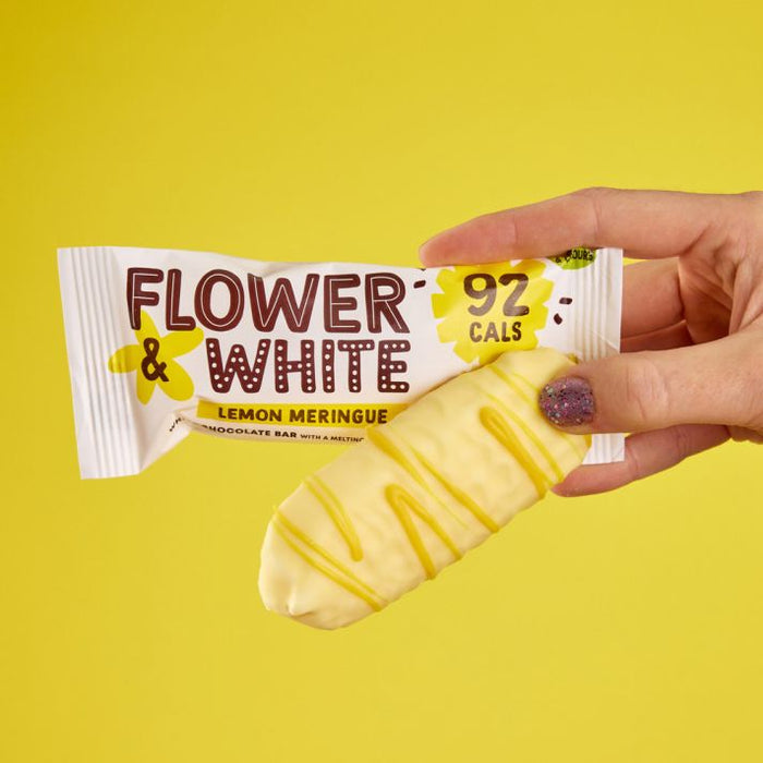Flower&amp;White Baiserriegel 12x20g Schokoladen-Crunch