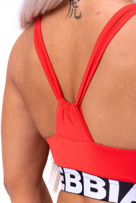 Nebbia Athletic Cut Out Sports Bra 695 - Red