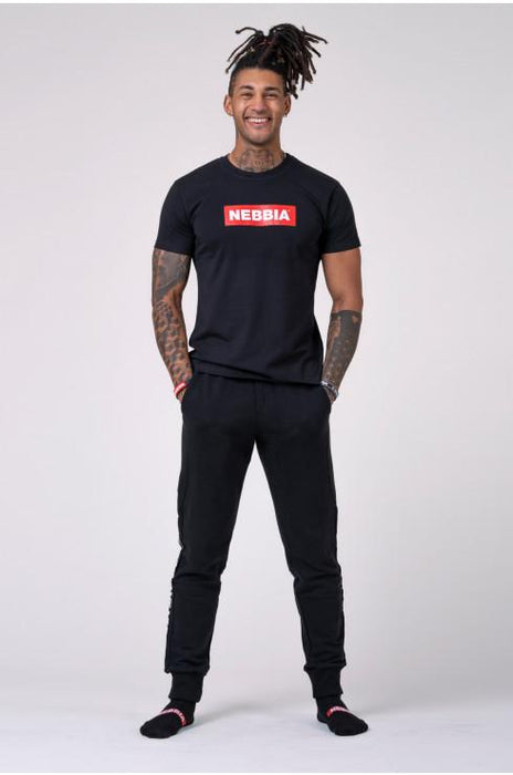 Nebbia NEBBIA Men's T-shirt 593 Black