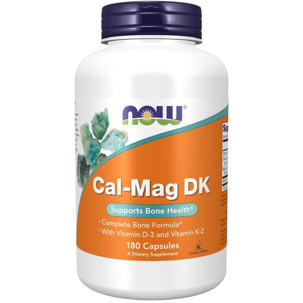 NOW Foods Cal-Mag DK with Vitamin D-3 and Vitamin K-2 180 Capsules | Premium Supplements at MYSUPPLEMENTSHOP