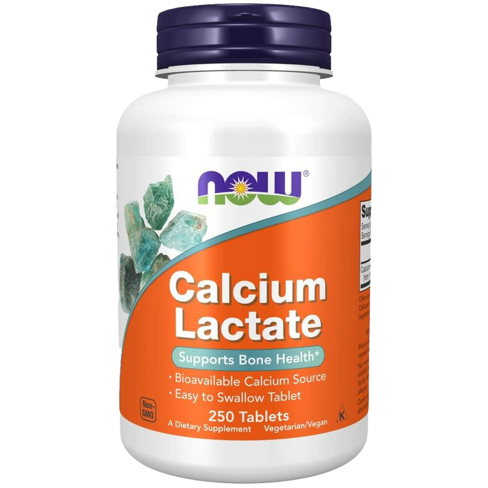 NOW Foods Calcium Lactate 250 Tablets