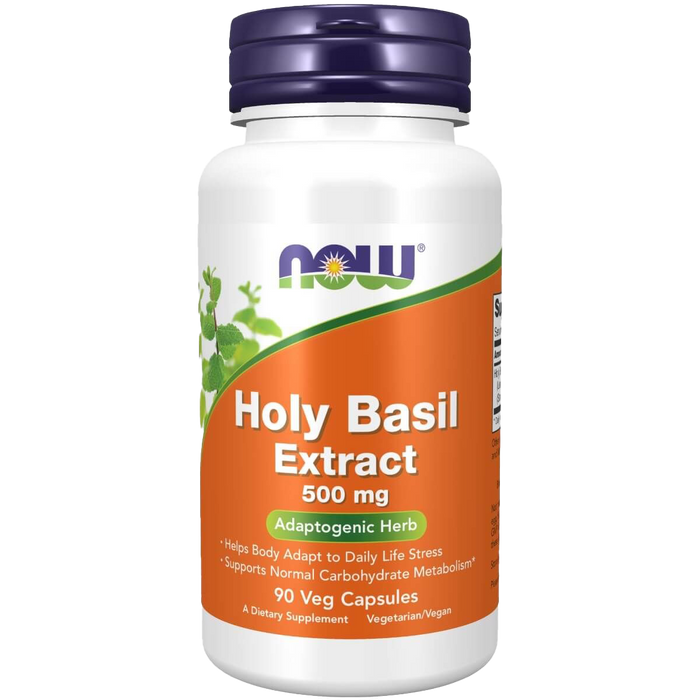 NOW Foods Holy Basil Extract 500 mg 90 Veg Capsules