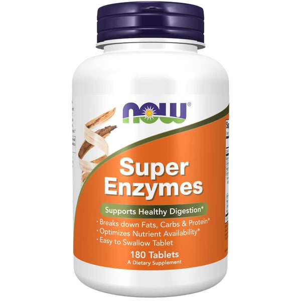NOW Foods Super Enzymes 180 Tablets | Premium Supplements at MYSUPPLEMENTSHOP