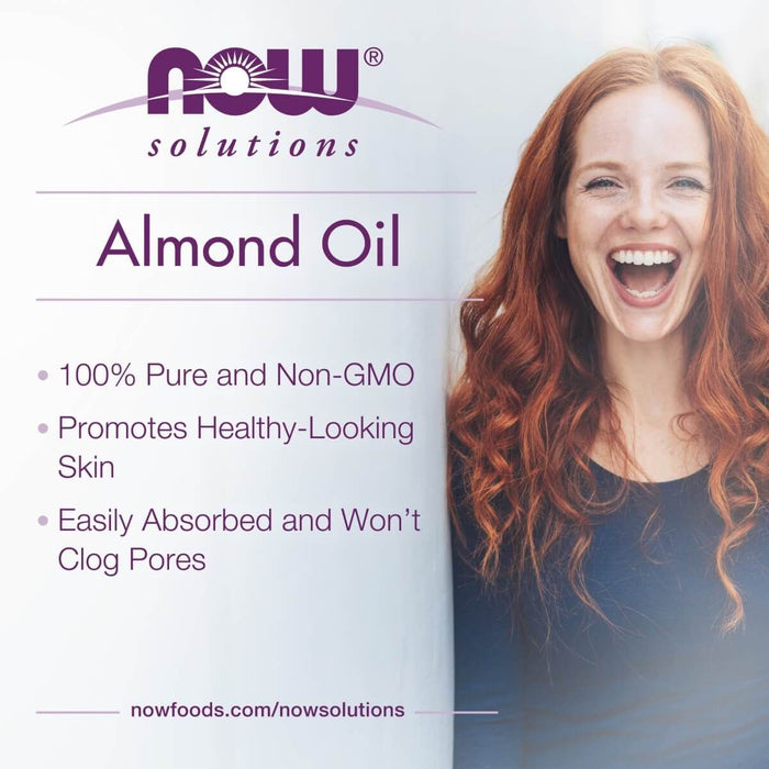 NOW Foods Sweet Almond Oil 16oz (473ml) | Premium Supplements at MYSUPPLEMENTSHOP