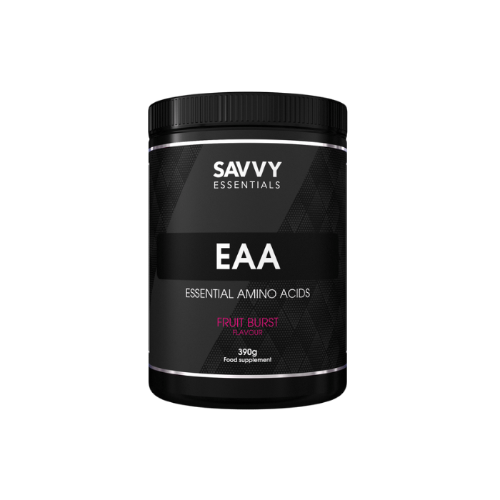 Savvy Essentials EAA 390g Fruit Burst | Premium BCAAs at MYSUPPLEMENTSHOP.co.uk