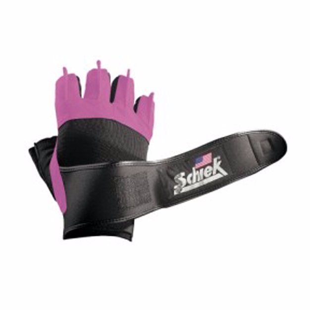 Schiek Pink Platinum Lifting Gloves with Wrist Wraps 540P - XS - Lifting Gloves at MySupplementShop by Schiek Sports