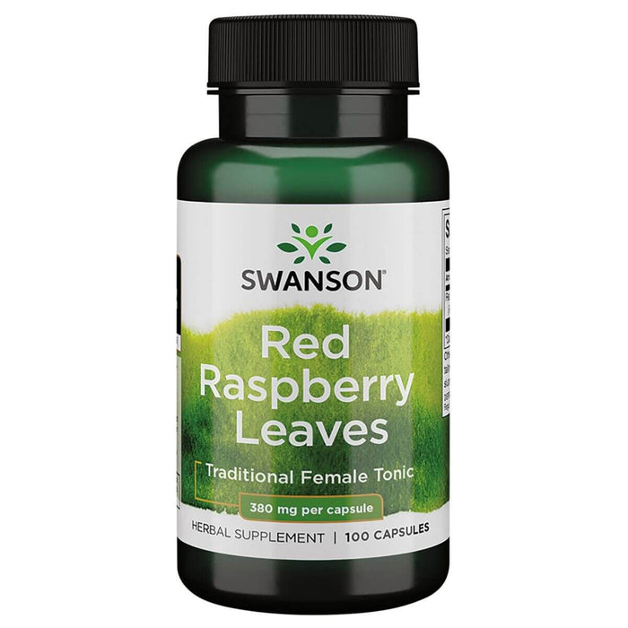 Swanson Red Raspberry Leaves 380 mg 100 Capsules - Digestive Health at MySupplementShop by Swanson