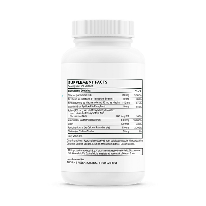 Thorne Research Basic B Complex 60 Capsules | Premium Supplements at MYSUPPLEMENTSHOP