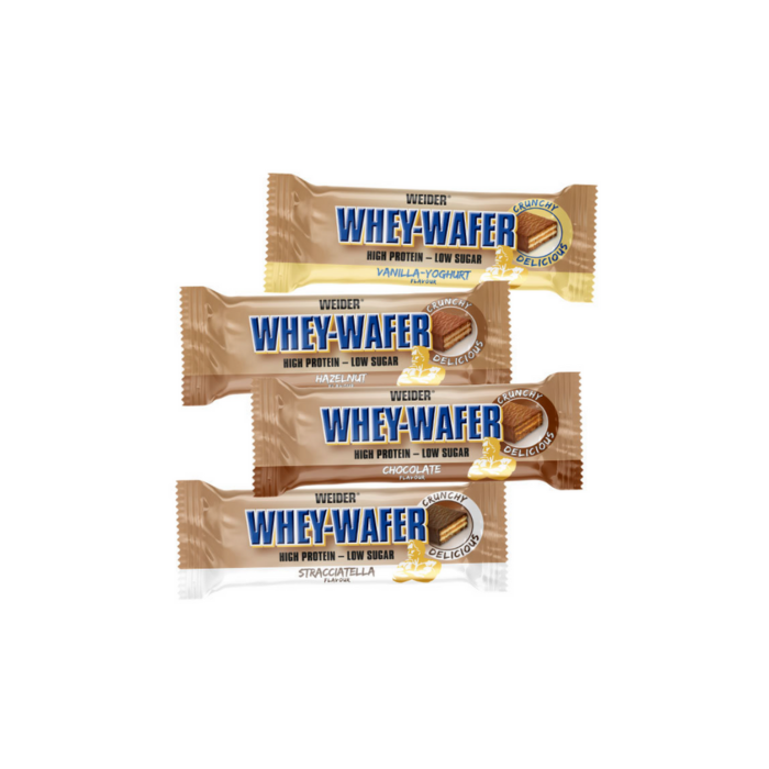 Weider Nutrition Whey Wafer Bar 12 x 35g - Hazelnut - Protein Wafer at MySupplementShop by Weider