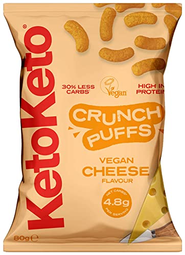 Keto Crunch Puffs - Low Carb, Vegan, Gluten Free, 10 x 80g - Health Foods at MySupplementShop by Keto Keto