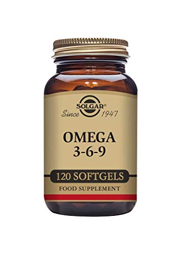 Solgar OMEGA 3-6-9 | ausgewogenes Verhältnis von Omega-3- 6- und 9-Fettsäuren aus Leinsamen- Borretsch- und Fischöl | 120 Softgel-Kapseln für 40 Tage | High-Quality Omega 3-6-9 | MySupplementShop.co.uk