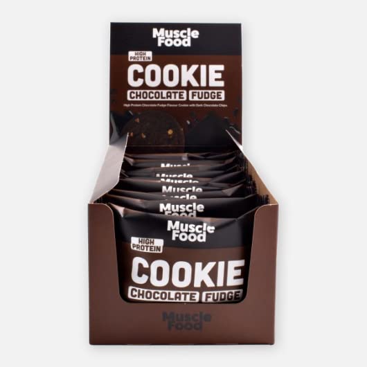 Musclefood Chocolate Fudge Cookie 12x60g Chocolate Fudge - Health & Personal Care at MySupplementShop by Musclefood