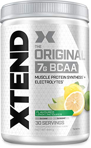 Scivation XTEND Original BCAA Powder Lemon Lime Squeeze 30 Servings | High-Quality Amino Acids and BCAAs | MySupplementShop.co.uk