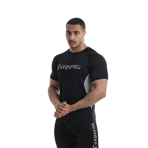 RIPT Performance RIPT Contrast Performance T-Shirt L Black | High-Quality Sports Supplements | MySupplementShop.co.uk