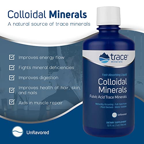 Trace Minerals Colloidal Minerals Unflavored 946ml | High-Quality Health Foods | MySupplementShop.co.uk