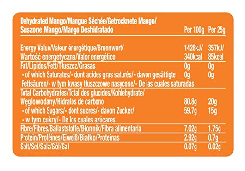 I Love Snacks Gently Dehydrated Mango 15x25g Original | High-Quality Health Foods | MySupplementShop.co.uk