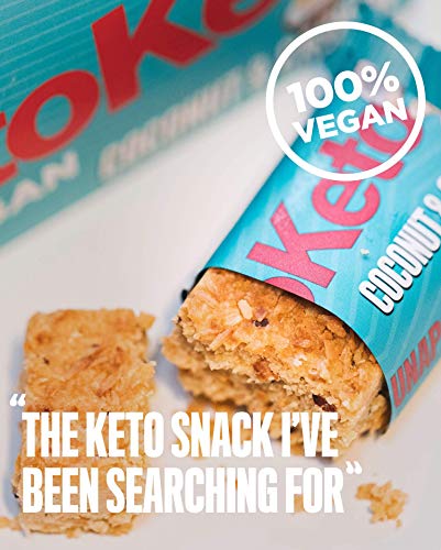 KetoKeto Bar 12x50g Coconut Cashew | High-Quality Sports Nutrition | MySupplementShop.co.uk