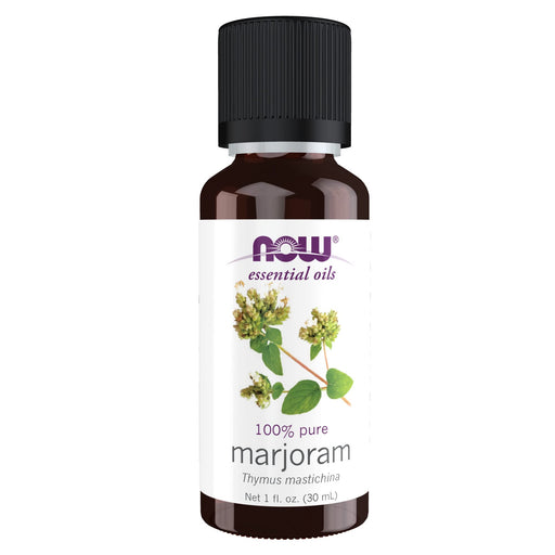 NOW Foods Essential Oil, Marjoram Oil - 30 ml. | High-Quality Carrier & Essential Oils | MySupplementShop.co.uk