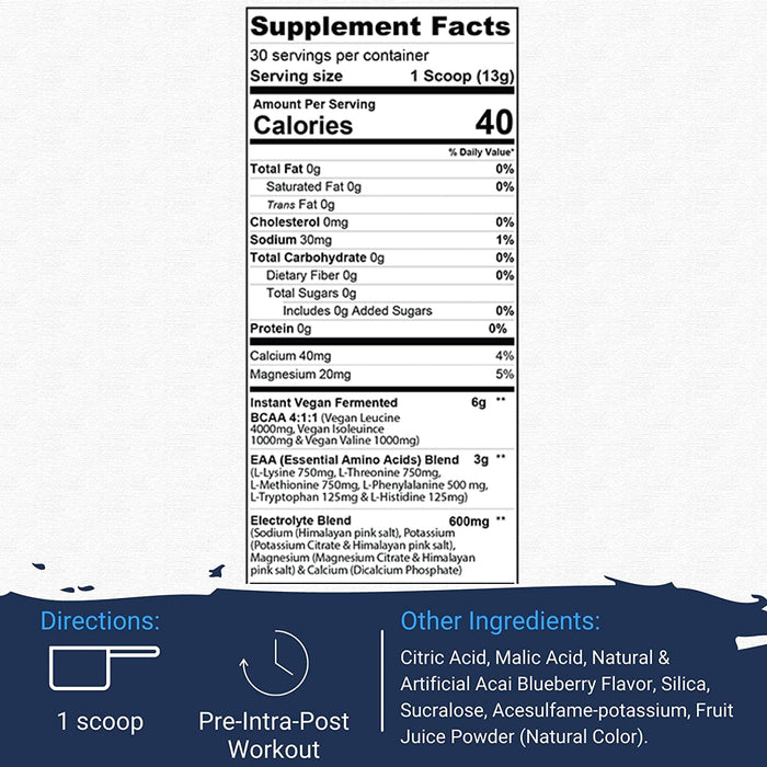 Gaspari Nutrition Proven EAAs, Blueberry Acai - 390 grams | High-Quality Amino Acids and BCAAs | MySupplementShop.co.uk