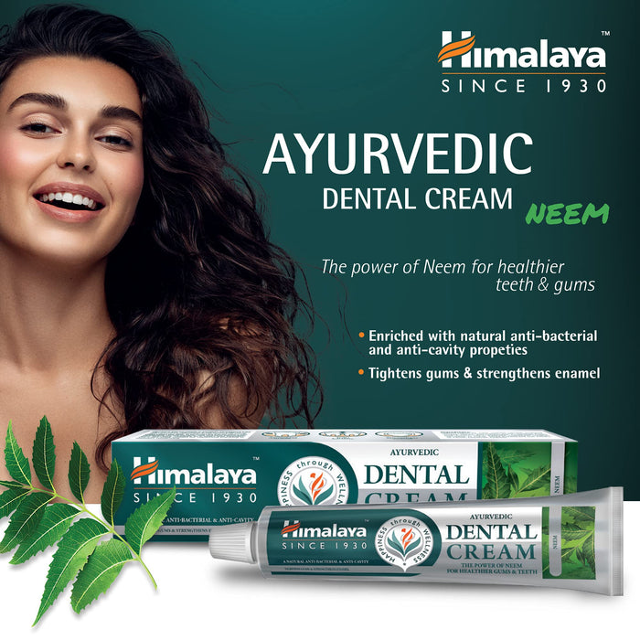 Himalaya Ayurvedic Dental Cream, Neem - 100g | High-Quality Toothpastes | MySupplementShop.co.uk
