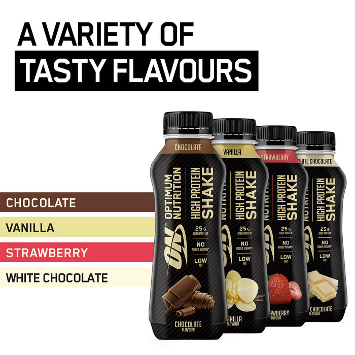Optimum Nutrition Optimum RTD 10x330ml Vanilla | High-Quality Diet Shakes | MySupplementShop.co.uk