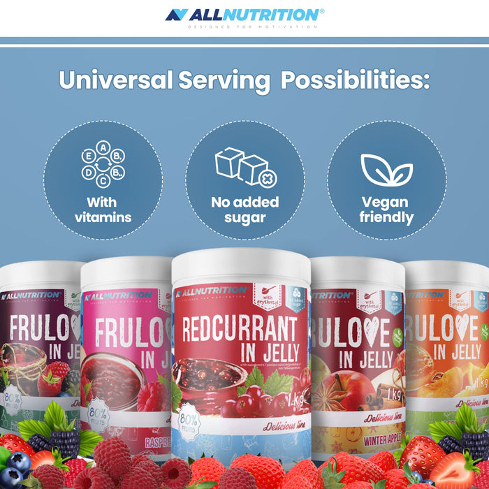 Allnutrition Frulove In Jelly, Raspberry & Apple - 1000g | High-Quality Health Foods | MySupplementShop.co.uk