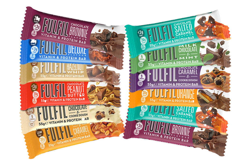 Fulfil Vitamin & Protein Bar 15 x 55g - Sports Nutrition at MySupplementShop by Fulfil Nutrition