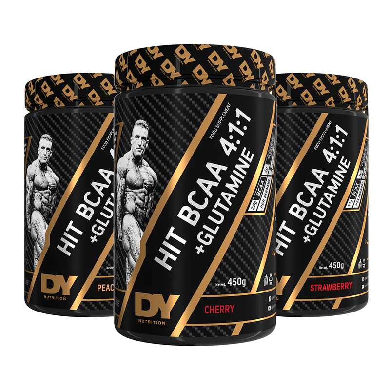 DY Nutrition Hit BCAA 4:1:1 + Glutamine 450g | High-Quality BCAAs | MySupplementShop.co.uk